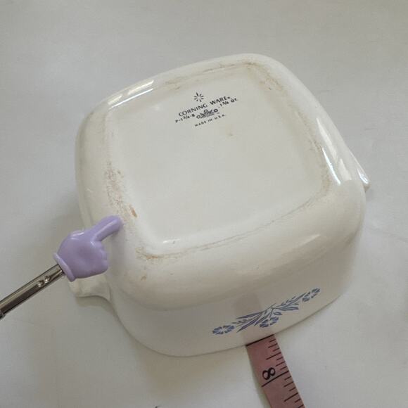 Vintage Corning Ware Blue Cornflower Casserole Dish P-1 3/4-B MCM USA Made - Picture 7 of 14